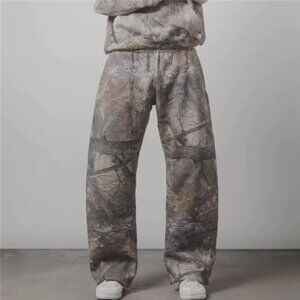 Y2K men pants Harajuku vintage Camouflage Pattern Baggy Casual Sweatpants Hip